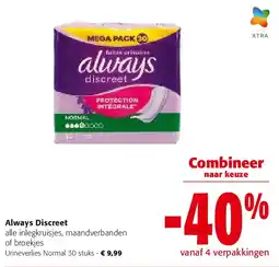 Colruyt Always Discreet Urineverlies Normal 30 stuks aanbieding
