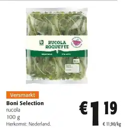 Colruyt Boni Selection rucola 100 g aanbieding