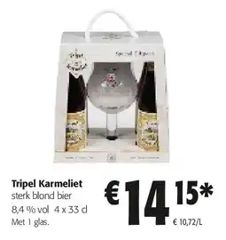 Colruyt Tripel Karmeliet sterk blond bier aanbieding