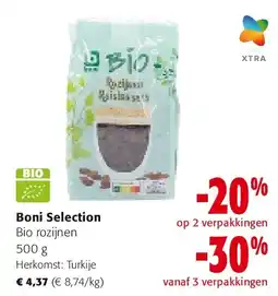 Colruyt Boni Selection Bio rozijnen 500 g aanbieding
