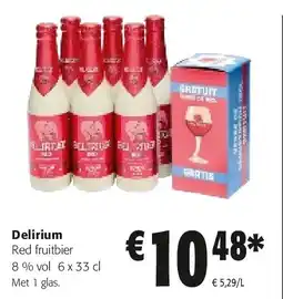 Colruyt Delirium Red fruitbier aanbieding