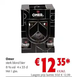 Colruyt Omer sterk blond bier aanbieding