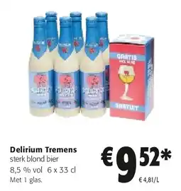 Colruyt Delirium Tremens sterk blond bier aanbieding