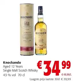 Colruyt Knockando Aged 12 Years Single Malt Scotch Whisky aanbieding