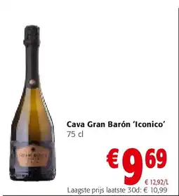 Colruyt Cava Gran Barón ‘Iconico’ 75 cl aanbieding