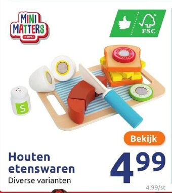 Action Houten etenswaren aanbieding