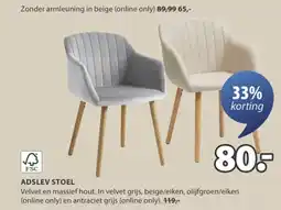 Jysk Adslev stoel aanbieding