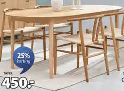 Jysk Royaloak marstrand tafel aanbieding