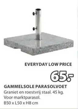 Jysk Gammelsole parasolvoet aanbieding