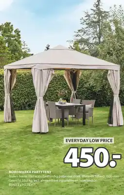 Jysk Nordmarka partytent aanbieding