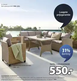Jysk Agermose loungeset aanbieding