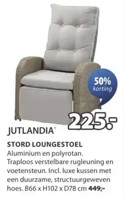Jysk Jutlandia stord loungestoel aanbieding