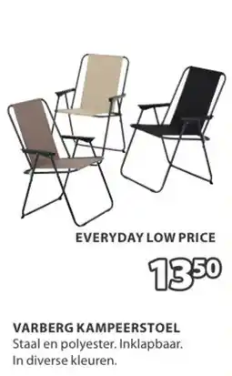 Jysk Varberg kampeerstoel aanbieding