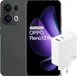 Coolblue OPPO Reno13 Pro 512GB Zwart 5G + OPPO SuperVOOC Oplader 80W met 2 Poorten aanbieding