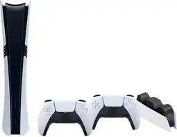 Coolblue PlayStation 5 Pro Digital Edition + Manette Supplémentaire Blanc + Station de Charge aanbieding