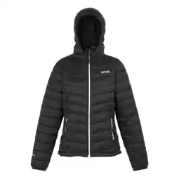 Decathlon Dames Hillpack II Hooded Jacket (Zwart/Seal Grey) aanbieding
