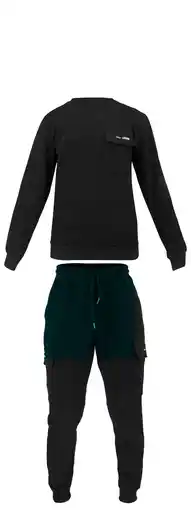 Decathlon Joggingpak Heren/Dames Zwart Legend - Copy Fitness en Hardlopen aanbieding