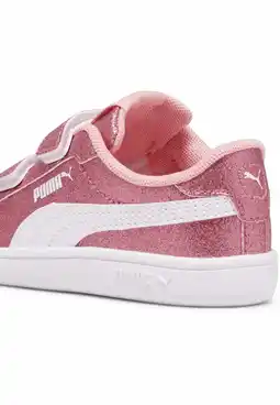 Decathlon PUMA Smash 3.0 Glitz Glam sneakers voor peuters PUMA Peach Smoothie White Pink aanbieding