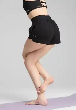 Decathlon MOVE CLOUDSPUN short voor dames PUMA Black aanbieding