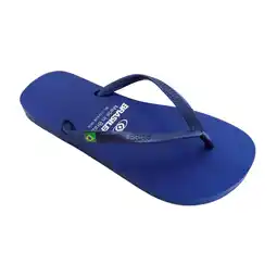 Decathlon Strandslippers dames Brasileras blauwe rubberzolen aanbieding