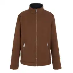Decathlon Heren Garrian II Full Zip Fleece Jacket (Donkerbruin/zwart) aanbieding