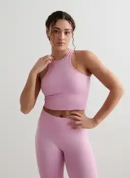 Decathlon Dames Yoga Top Racerfront Naadloos Roze aanbieding