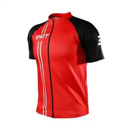 Decathlon Shirt met Korte Mouwen Shot Unlimited Zip Rood aanbieding