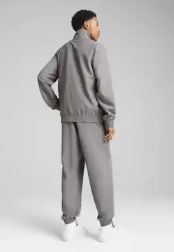 Decathlon Geweven trainingspak met biezen voor heren PUMA Cast Iron Gray aanbieding