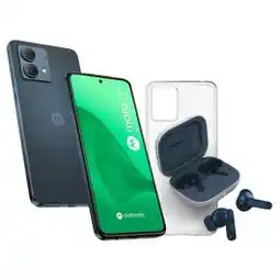 Electro Depot Smartphone Motorola pack g84 256gb zwart + Hoesje & Oortjes aanbieding