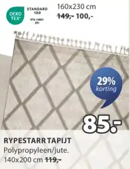 Jysk Rypestarr tapijt aanbieding