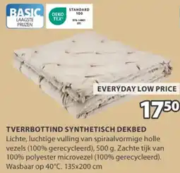 Jysk Tverrbottind synthetisch dekbed aanbieding