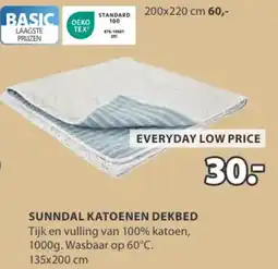 Jysk Sunndal katoenen dekbed aanbieding