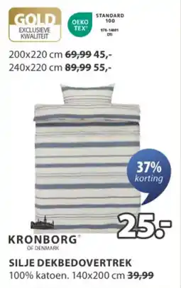 Jysk Silje dekbedovertrek aanbieding