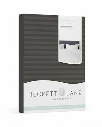 Deba Meubelen Dekbedovertrek UNI STRIPE - Dark gull grey Grijs aanbieding