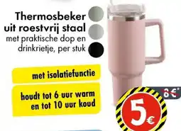 Thermosbeker uit roestvrij staal