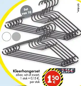 TEDi Kleerhangerset aanbieding