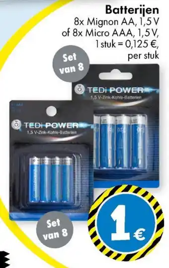 TEDi Batterijen aanbieding