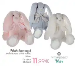 Cora Peluche lapin noeud aanbieding