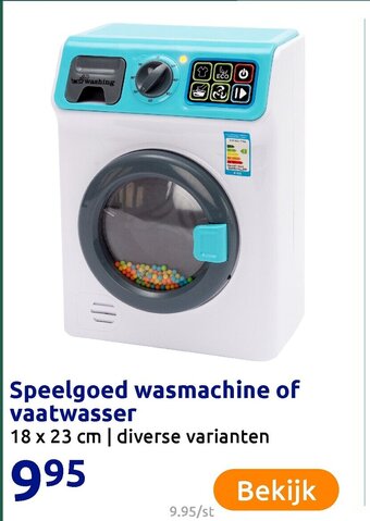 Action Speelgoed wasmachine of vaatwasser aanbieding