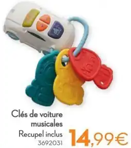 Cora Clés De Voiture Musicales aanbieding