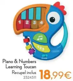 Cora Piano & Numbers Learning Toucan aanbieding