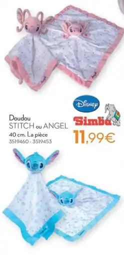 Cora Doudou Stitch ou Angel aanbieding