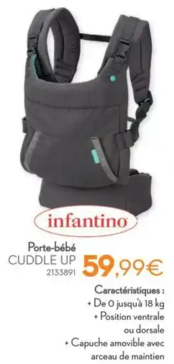 Cora Infantino Porte-bébé Cuddle Up aanbieding