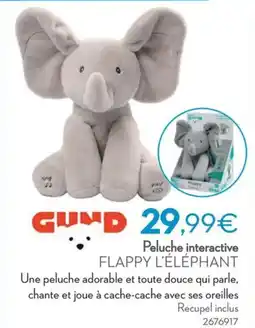 Cora Peluche interactive flappy l'éléphant aanbieding