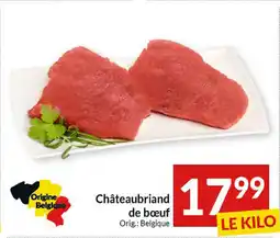 Intermarché Châteaubriand de bœuf aanbieding