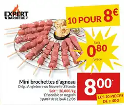 Intermarché Mini brochettes d'agneau aanbieding