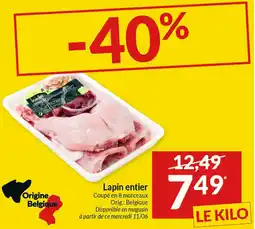 Intermarché Lapin entier aanbieding