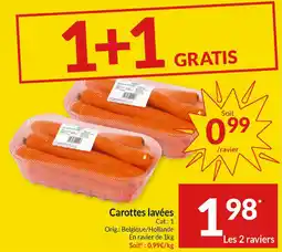 Intermarché Carottes lavées aanbieding