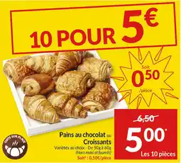 Intermarché Pains au chocolat ou Croissants aanbieding