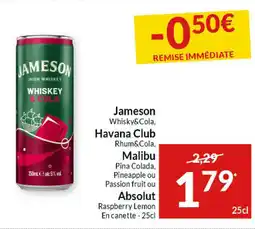 Intermarché Jameson Whisky & Cola aanbieding